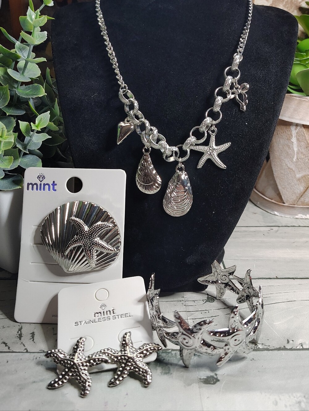 🐚Starfish/Shell Accessory Set NWT🐚